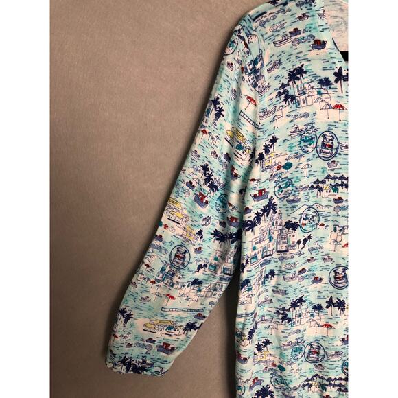 Talbots Women's Size Large Novelty Print (Vacation) Sweater - Picture 3 of 6